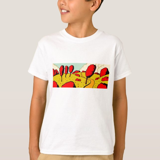 Red Autumn - Customized T-Shirt (Front)