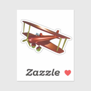 Red Aviation Sticker