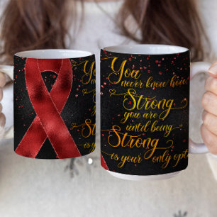 Red Awareness Ribbon Mug Design