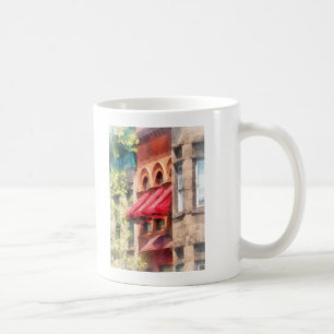 Red Awnings on Brownstone Hoboken NJ Coffee Mug