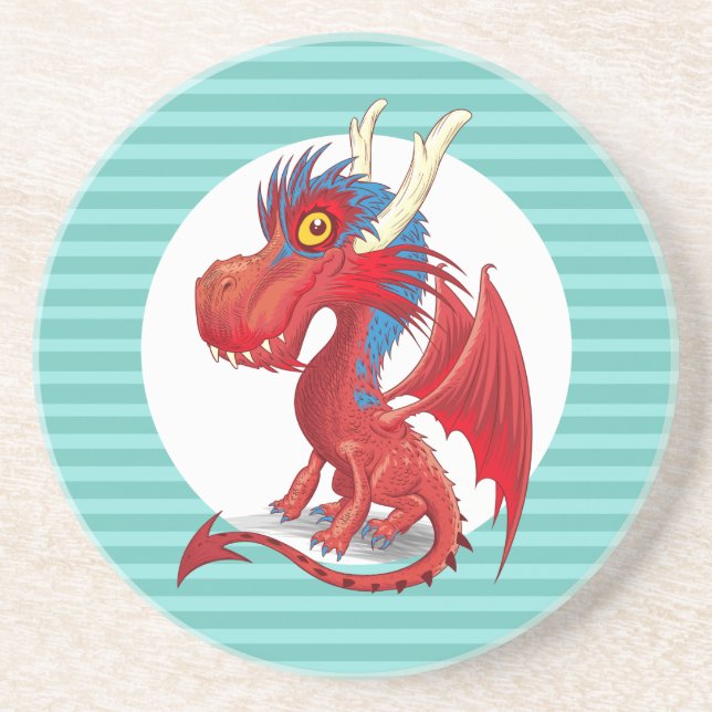 Red Baby Dragon Coaster (Front)