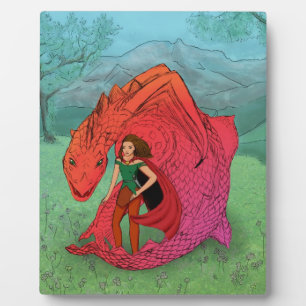 Red Baby Dragon Plaque