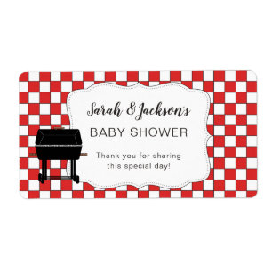 Red BaBy-Q baby shower faveur ou bouteille d'eau b