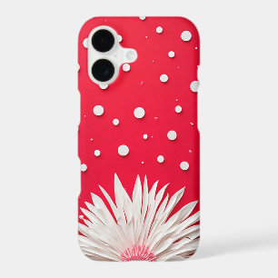Red Background and Polka Dot Pattern