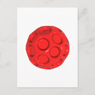 red ball postcard
