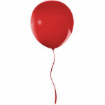 Red Balloon 1 Pin Photo Sculpture Button<br><div class="desc">Photo sculpture pin of a bright red balloon. See the entire Valentine's Day Buttons & Pins collection in the SPECIAL TOUCHES | Party Favours section.</div>
