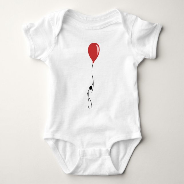 Red balloon baby bodysuit (Front)