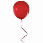 Red Balloon Ornament Photo Sculpture Ornament<br><div class="desc">Acrylic photo sculpture ornament of a bright red balloon tied with a red ribbon. See matching acrylic photo sculpture pin,  magnet and sculpture. See the entire Birthday Ornament collection in the SPECIAL TOUCHES | Party Favours section.</div>