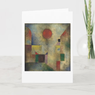Red Balloon - Paul Klee Card