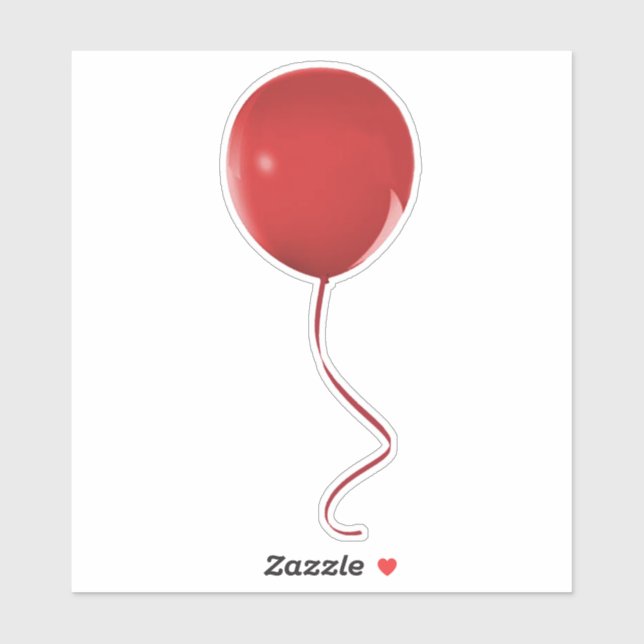 Red Balloon Sticker (Sheet)