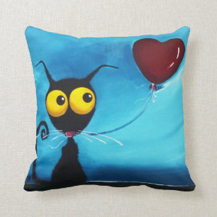 Red Balloon Throw Pillow