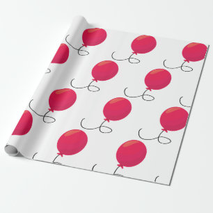 Red Balloon Wrapping Paper