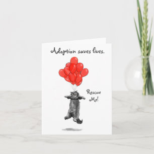 Red Balloons Rescue Me Notecards