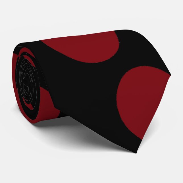 Red balls tie (Rolled)