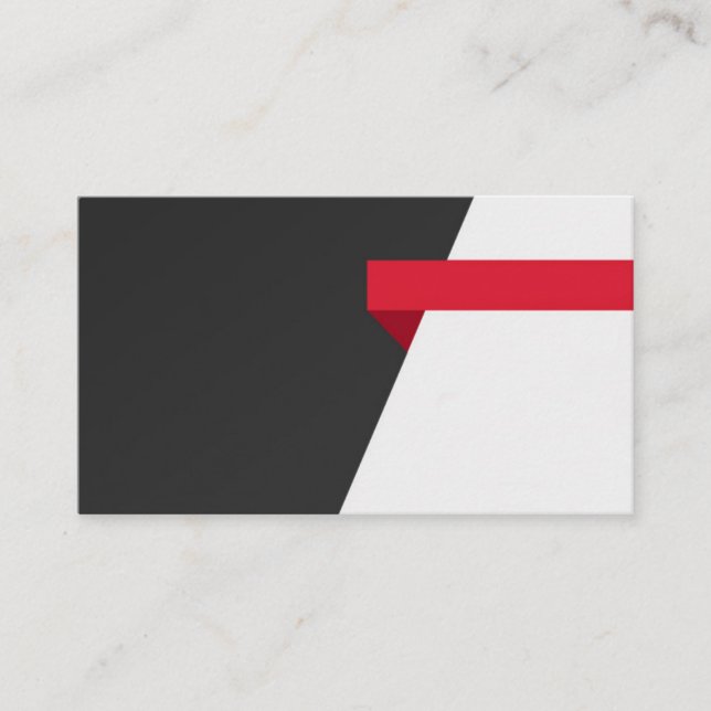 Red band business card (Front)