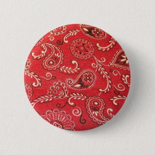 Red Bandana 2 Inch Round Button