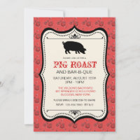 Red Bandana Bar-B-Que Invitation