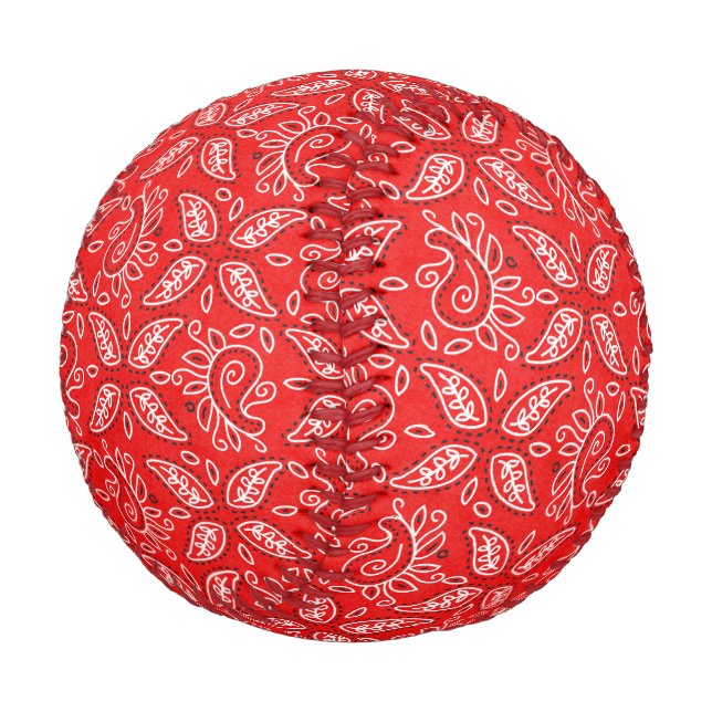 Red Bandana Baseball (Angled)