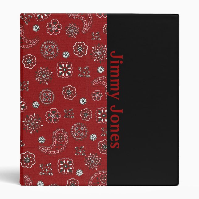 Red Bandana Binder (Front)