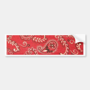 Red Bandana Bumper Sticker