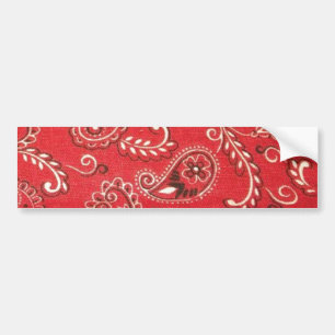 Red Bandana Bumper Sticker