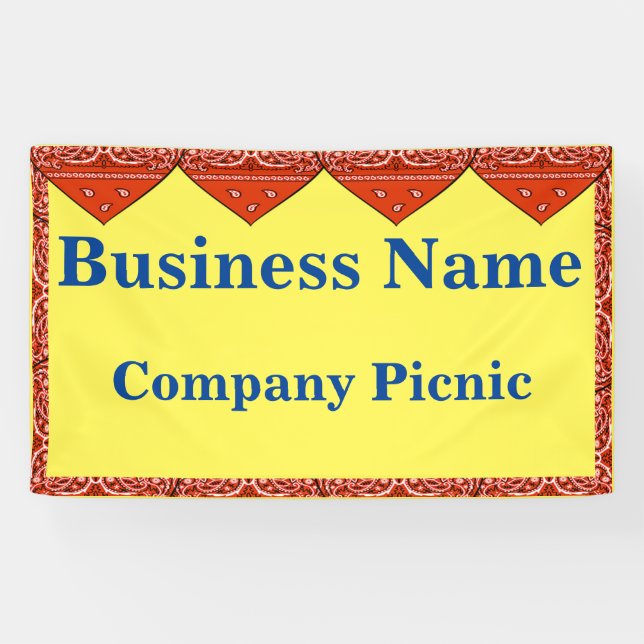 Red Bandana Custom Banner (Horizontal)