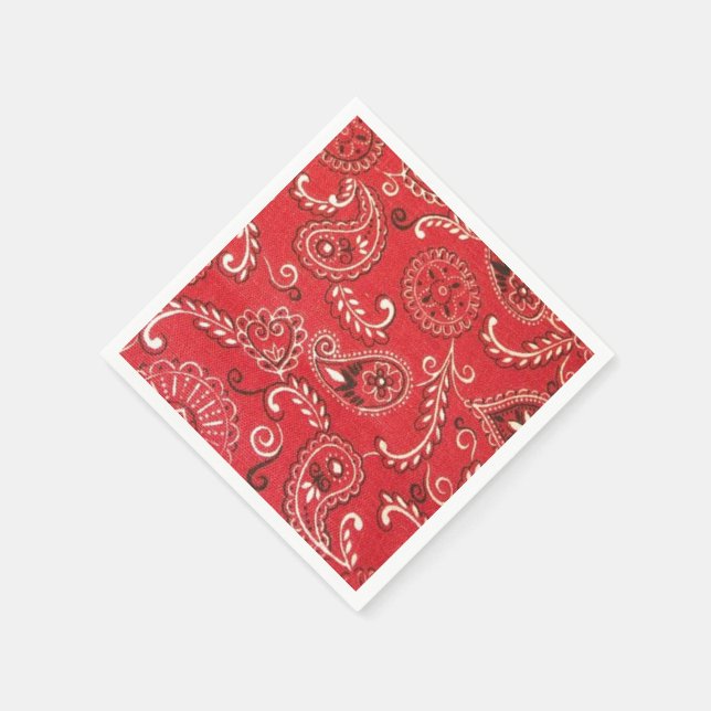 Red Bandana Napkin (Corner)