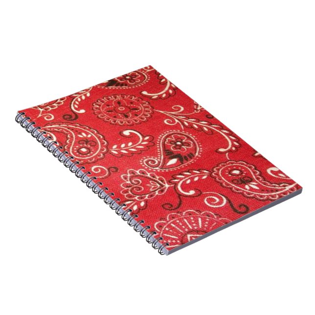 Red Bandana Notebook (Right Side)