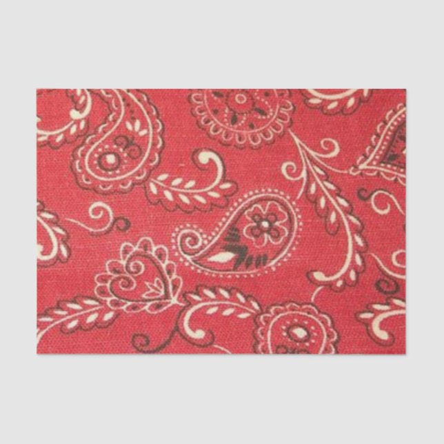 Red Bandana Tissue Paper (Front)