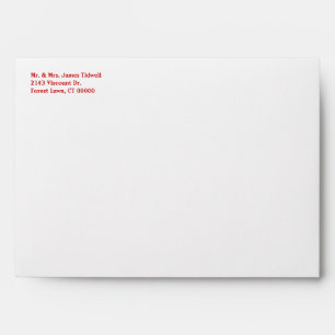 Red Bandana Western Invitation Envelope