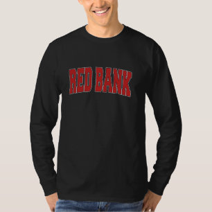RED BANK NJ NEW JERSEY Varsity Style USA Vintage S T-Shirt