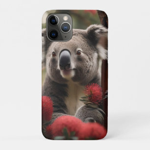 Red Banksia Tree With Koala Bear, iPhone 11 Pro Case
