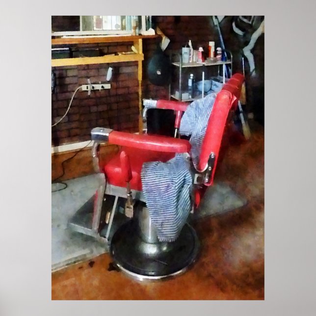 Red Barber Chair Poster (Front)