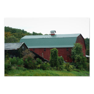Red Barn Bliss 19 x 13 Photographic Print