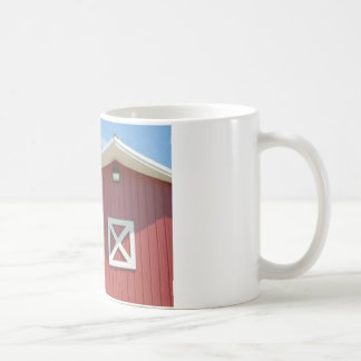 red barn coffee mug