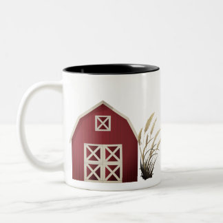 Red Barn Farm Country Two-Tone Coffee Mug