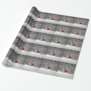 Red Barn in the Snow 2011 Wrapping Paper