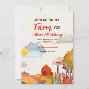 Red Barn Invitation