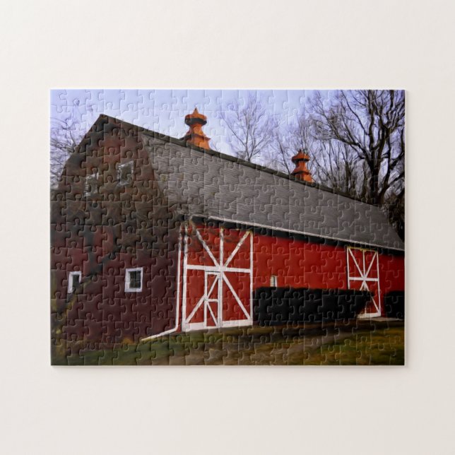 Red Barn Jigsaw Puzzle (Horizontal)
