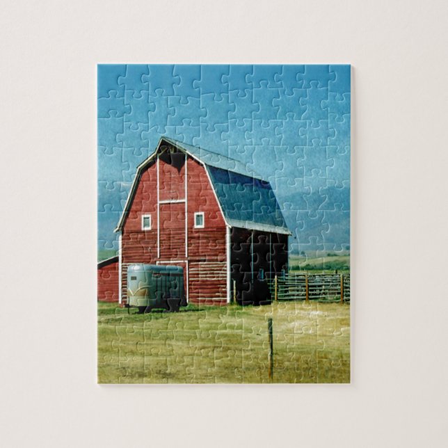 Red Barn Jigsaw Puzzle (Vertical)