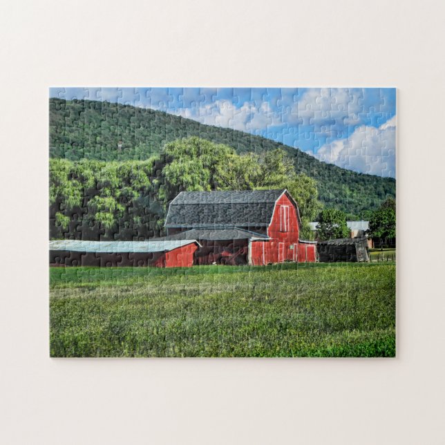Red Barn Jigsaw Puzzle (Horizontal)