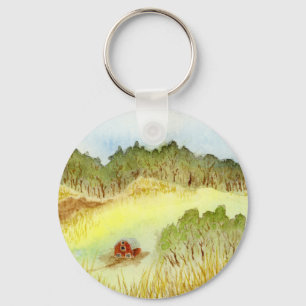 Red Barn Keychain