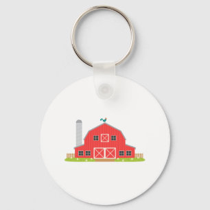 Red Barn Keychain