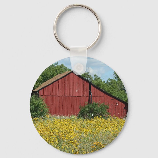 Red Barn Keychain (Front)
