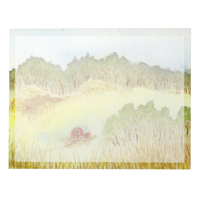 Red Barn Notepad (Front)