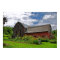 Red Barn on Sunny Summer Day