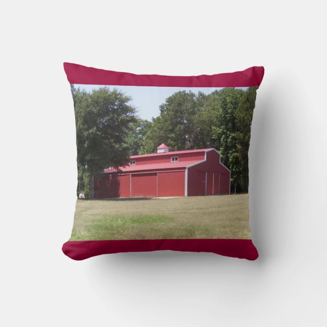 Red Barn Pillow (Front)