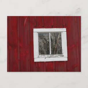 red barn postcard