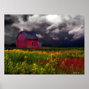 Red Barn Poster