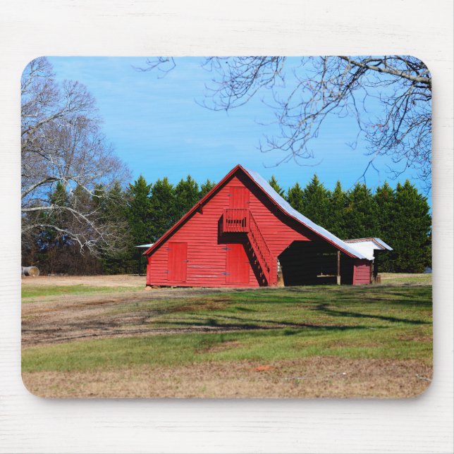 Red Barn Shed mousepad (Front)